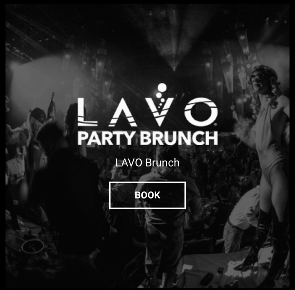 Lavo Party Brunch Events