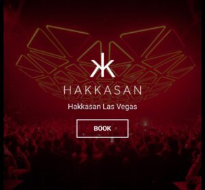 Hakkasan Nightclub VIP tables at MGM Grand