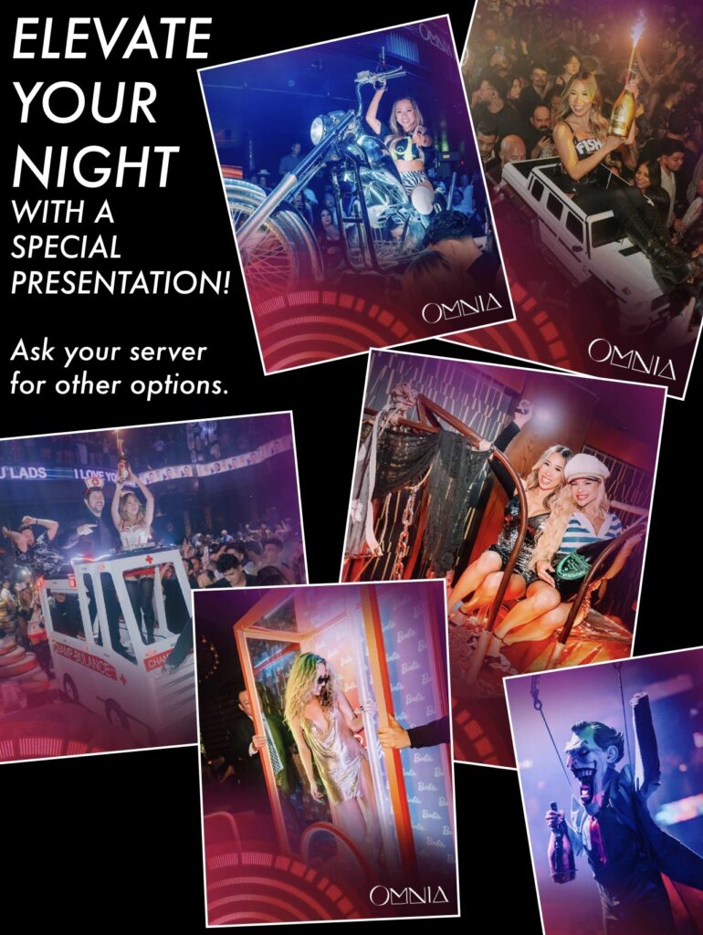 Omnia Nightclub Menu page 4